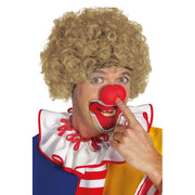 Op deze afbeelding zie je een Accessoires, van het merk Wilbers. Super Hair Krullenpruik Blonde Clown