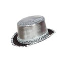 Hoge Hoed Silver Shine Met Paillettenband