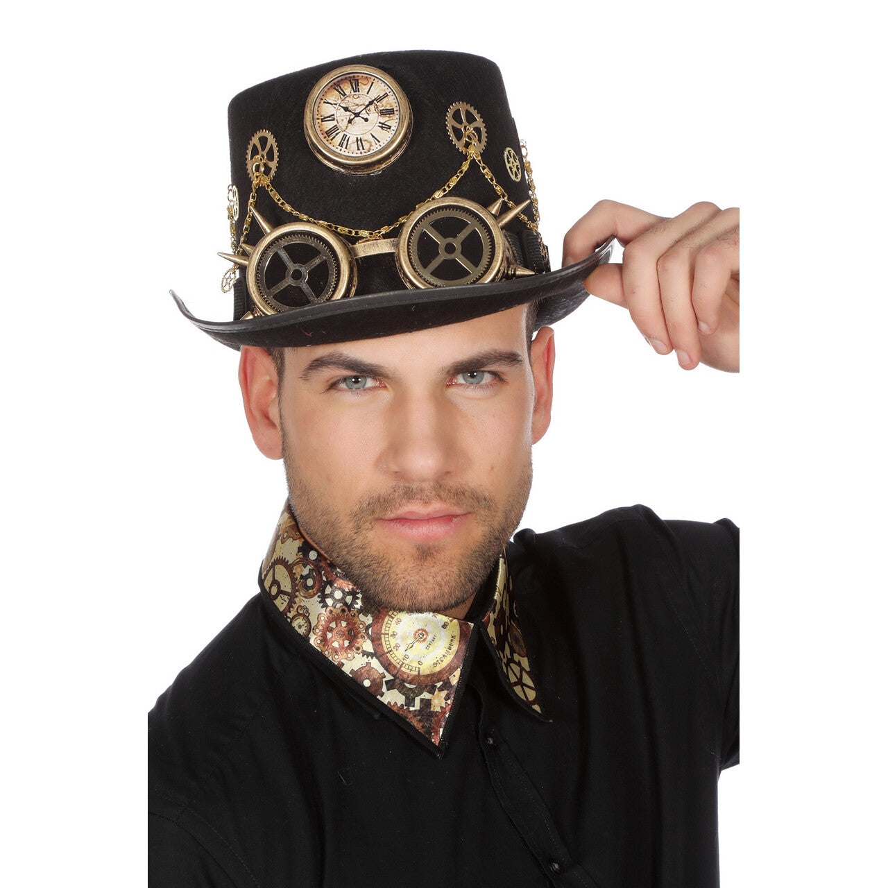 Op deze afbeelding zie je een Accessoires, van het merk Wilbers. Hoed Steampunk Verloren Tijd