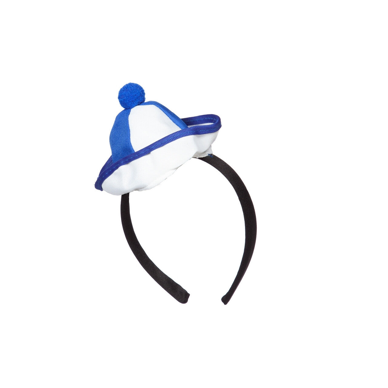 Op deze afbeelding zie je een Accessoires, van het merk Wilbers. Mini Matrozenhoedje Blauw Ahoi