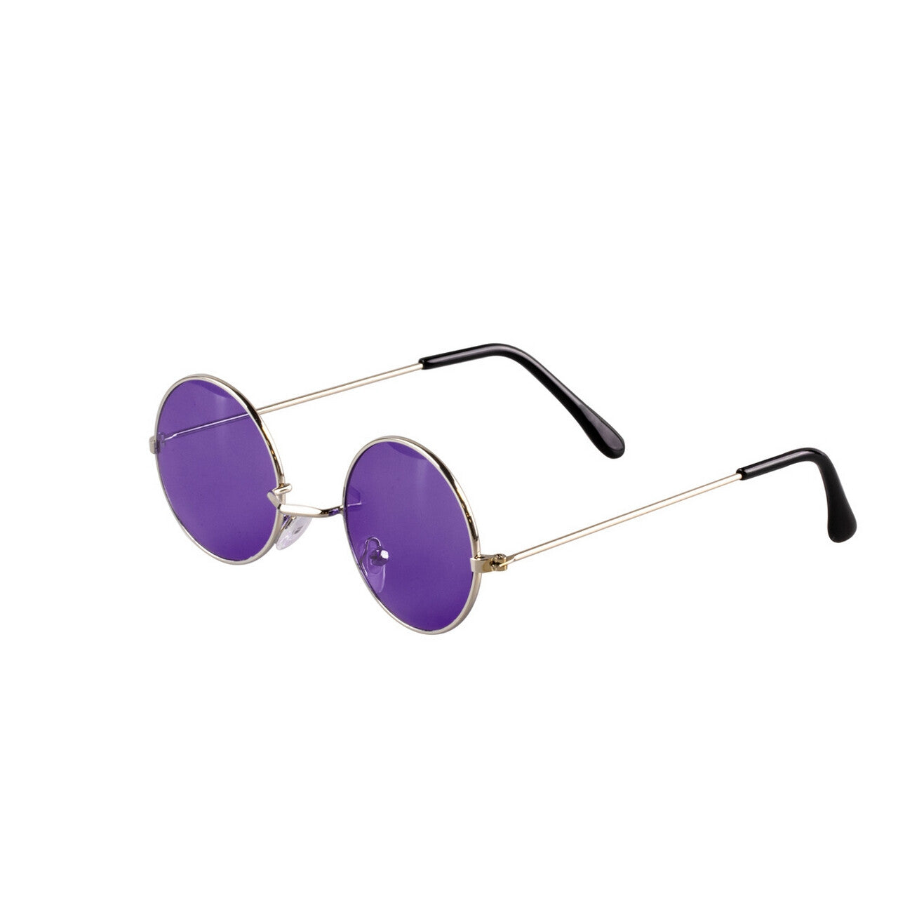 Op deze afbeelding zie je een Accessoires, van het merk Wilbers. Paarse Hippie Ringo Bril Rond