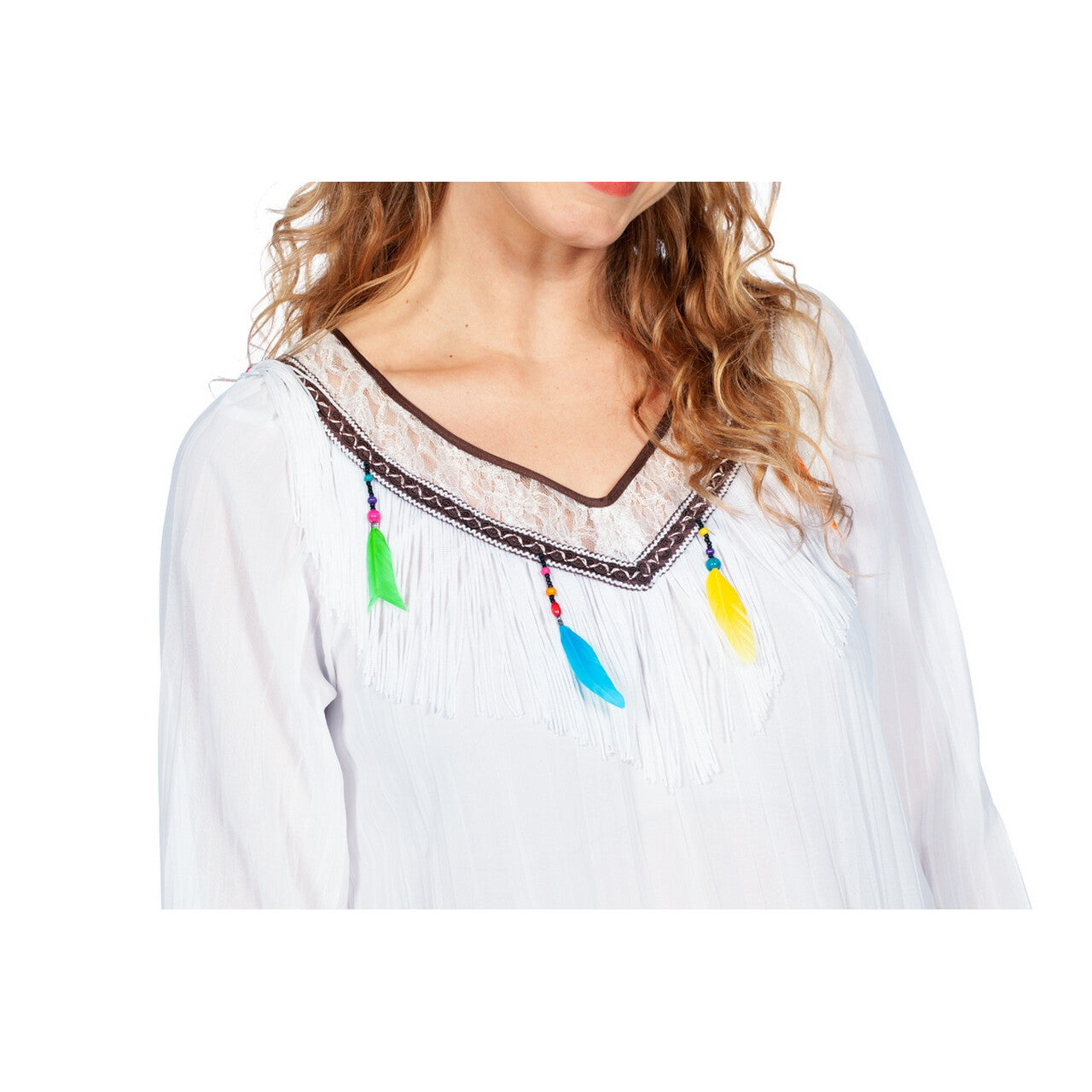 Op deze afbeelding zie je een Kostuums, van het merk Wilbers. Festival Boho Indy Vrouw