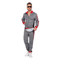Trainingspak Hip Hop Trotse Schotse Ruit Grijs Man Kostuum