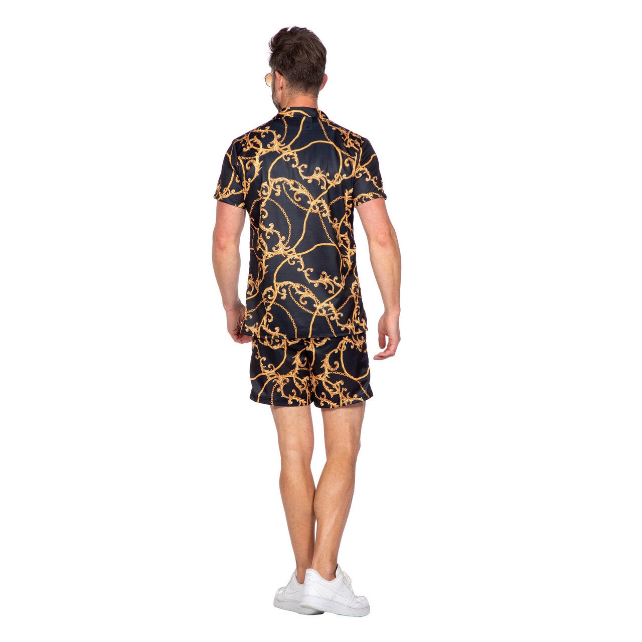 Op deze afbeelding zie je een Kostuums, van het merk Wilbers. Bruno Mars Beach Festival Man Kostuum